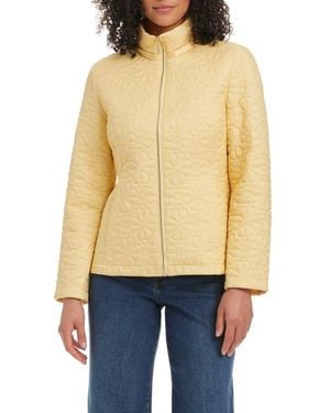 Kate Spade Short Spade Flower Quilted Jacket - Blue