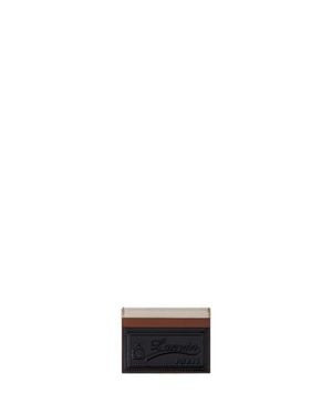 Lanvin Tricolor Leather Card Holder - White