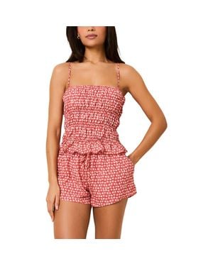 Solid & Striped The Delilah Print Camisole - Red