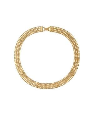 Susan Caplan 1970S Vintage Articulated Watchband Collar - White