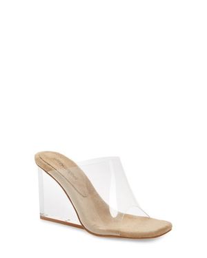 Jeffrey Campbell Acetate Wedge Mule - White