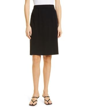 Misook Straight Knit Skirt - Black