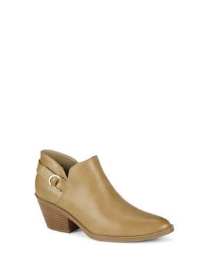 BareTraps Duala Block Heel Ankle Bootie - Natural