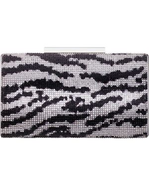 Nina Lea Frame Clutch - Metallic