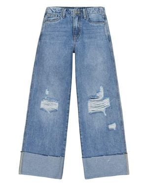 Joe's Jeans Kids' Mia Ripped Wide Leg Jeans - Blue