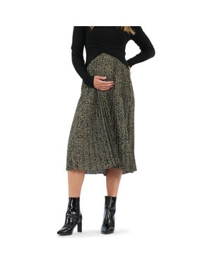 Ripe Maternity Cleo Pleat Skirt - Green