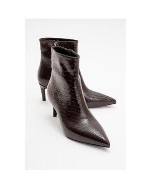 Prologue Shoes Noya Stiletto Boot - Brown