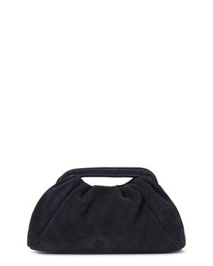 Reiss June Leather Clutch - Blue