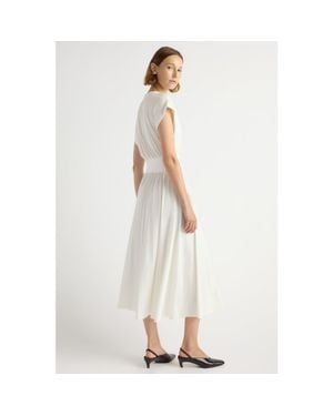 MODERN CITIZEN Prima Jersey Midi Dress - White