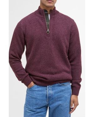 Barbour Holden Wool Pullover - Red