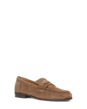 Aquatalia Ellis Penny Loafer - Brown