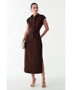 Willa Laurence Dress - Brown
