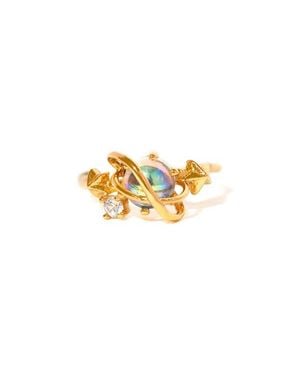 Girls Crew Rings Of Neptune Single Ear Cuff - Metallic