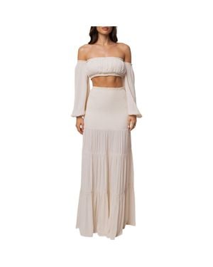 JLUXLABEL Solana Skirt Set - Natural