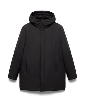 Mango Thermore Waterproof Insulated Hooded Parka - Black