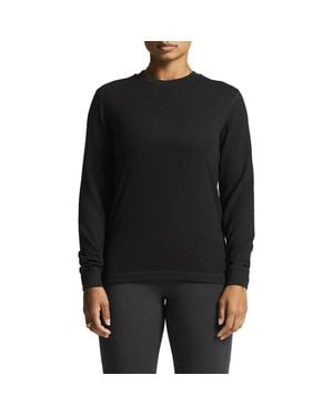C.r.a.f.t Waffle Knit Long Sleeve T-Shirt - Black