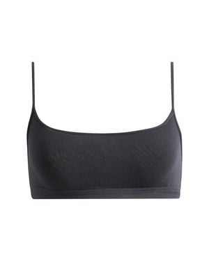 Skims Everyday Cotton Scoop Bralette - Gray