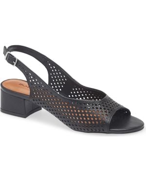 BOTTER Botelsa Perforated Open Toe Slingback Pump - Blue
