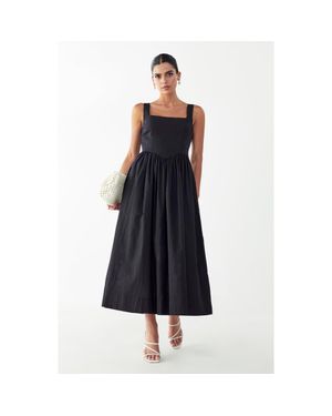 Willa Lyla Midi Dress - Blue