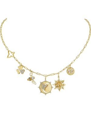 Hueb Penka 18K Charm Necklace - Metallic