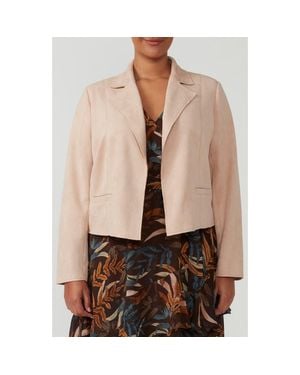 Estelle Rosabella Faux Suede Jacket - Natural