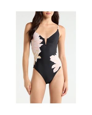 Sanctuary V-Wire One-Piece Swimsuit - Black