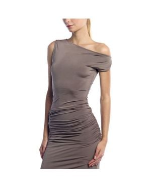 LBLC The Label Alfie Asymetrical Top - Gray
