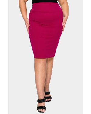 L I V D Molly Pencil Skirt - Red