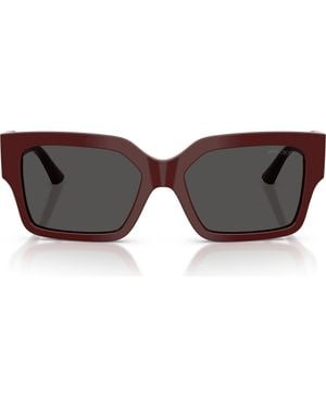 Jimmy Choo 55Mm Rectangular Sunglasses - Brown