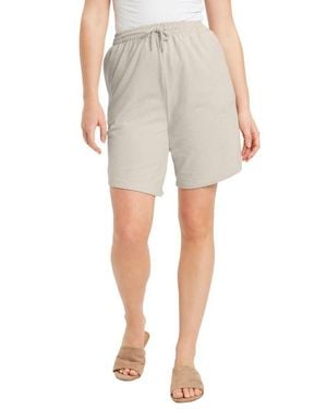 June + Vie French Terry Shorts - Natural