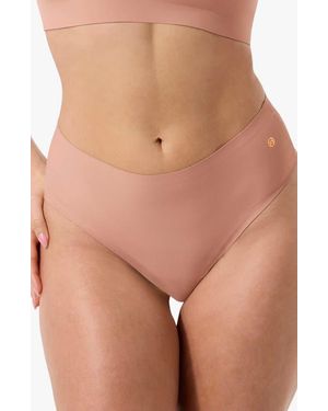 Evelyn & Bobbie High Waist Thong - Brown