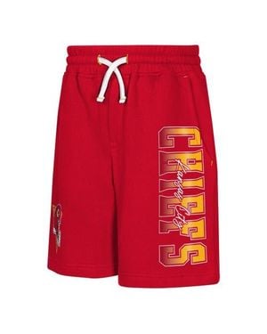 Outerstuff Youth Kansas City Chiefs Audible Fleece Shorts - Red