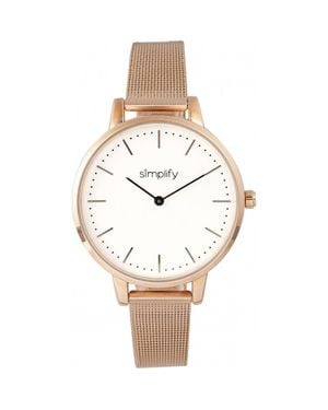 Simplify The 5800 Mesh Bracelet Watch - Metallic