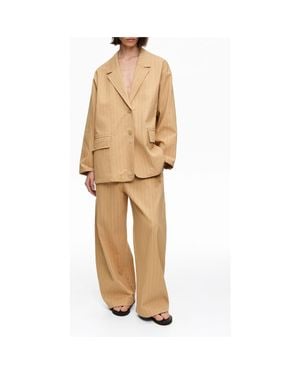 Bimba Y Lola Double-Breasted Tailored Jacket - Natural