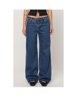 A.Brand '99 Bella Baggy Straight Leg Jeans - Blue