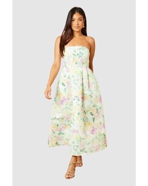 Oasis Petite Occasion Strapless Mini Dress - White