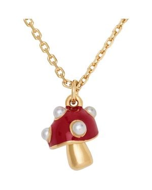 Kate Spade Mushroom Pendant Necklace - Red