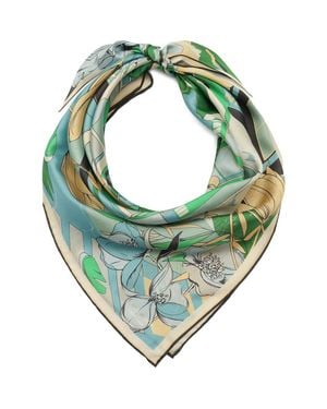 Kate Spade Overgrown City Silk Square Scarf - Green