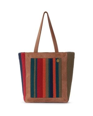 The Sak Lanie Market Tote Hand Crochet Bag - Red