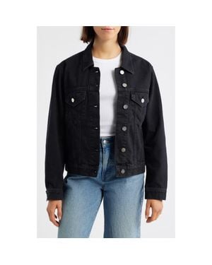 Mavi Ruby Denim Trucker Jacket - Black