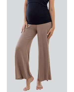 ANGEL MATERNITY Wide Leg Maternity Pants - Black