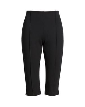 Nordstrom Ponte Knit Capri Pants - Black