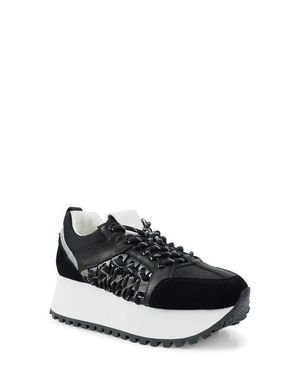 Zigi Dynamo Platform Wedge Sneaker - Black