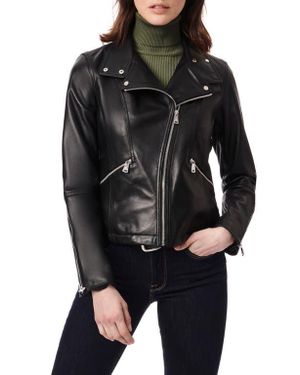 Bernardo black leather jacket 2025