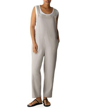 Eileen Fisher Organic Cotton & Linen Lantern Jumpsuit - Multicolor