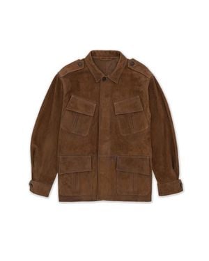 Fortela Julian Jungle Suede Jacket - Brown