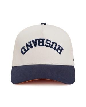 BRIDEMERCH Husband Collegiate Trucker Hat - Blue