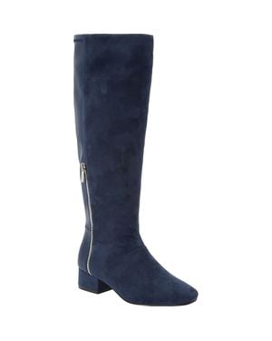 Comfortview The Ivana Wide Calf Boot - Blue