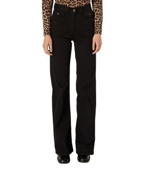 Gerard Darel Anna Straight High-Waisted Jeans - Black