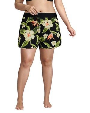 Lands' End Sunshade Upf 50 5 Board Shorts - Green